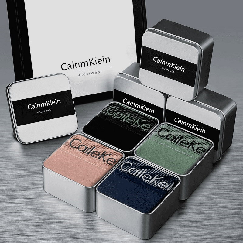 Men's Boxer Briefs Manufacturer - OEM 4-Pack Cotton Underwear