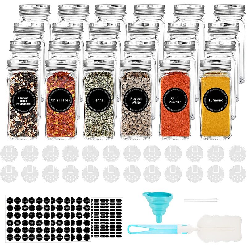 Glass Spice Jars Supplier - Bulk Custom Label Wholesale Set