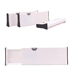 Drawer Divider Manufacturer - Custom Adjustable Plastic White