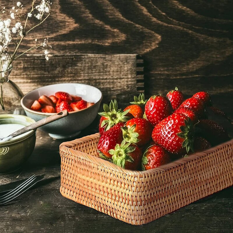 Woven Rattan Basket Factory - Custom Handmade Rectangular