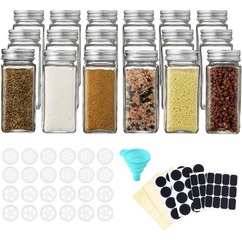 Glass Spice Jars Supplier - Bulk Custom Label Wholesale Set