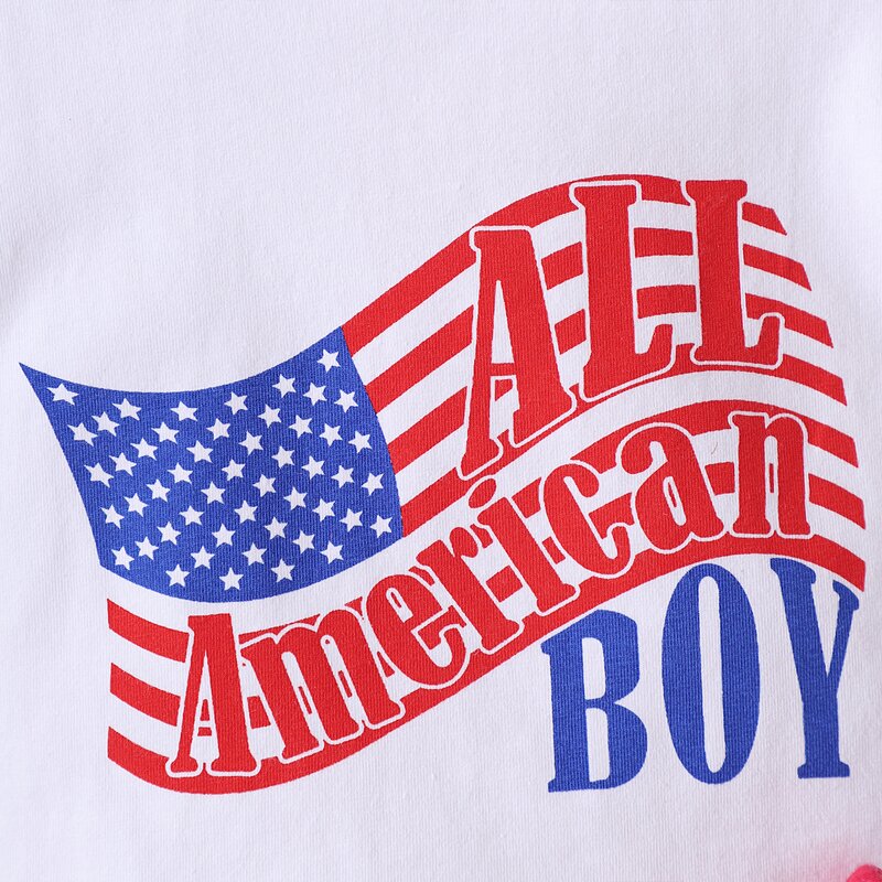 Baby Boy Clothes Supplier - OEM Summer Letter Printing Set