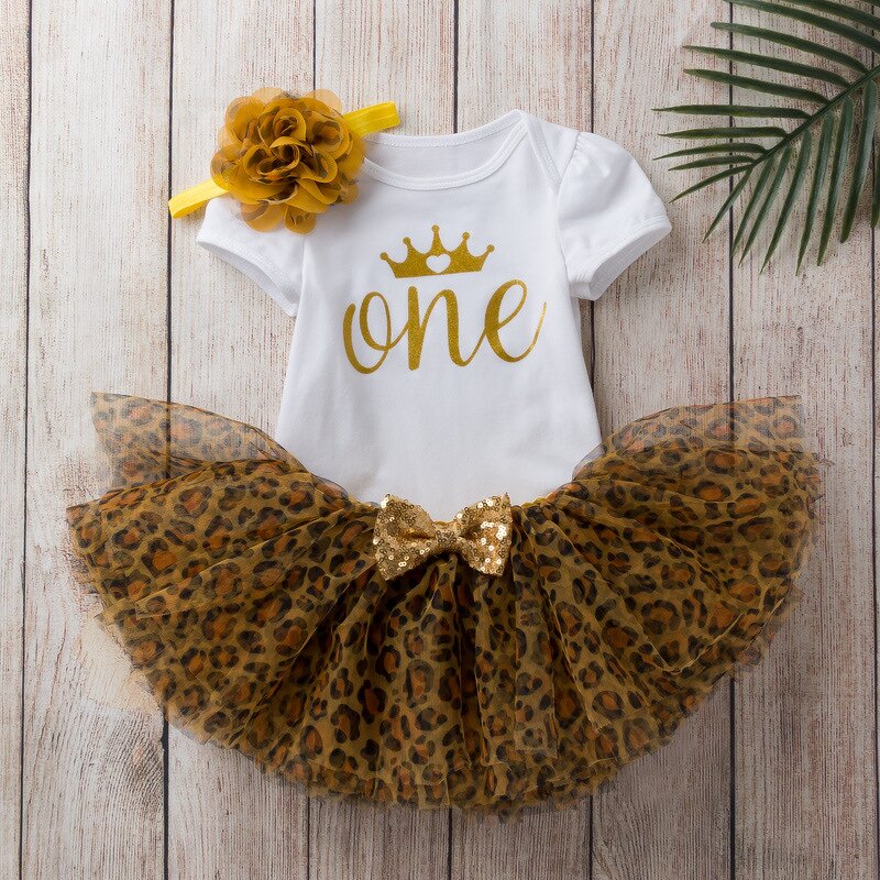 Girls 3-Piece Suit Factory - OEM Cartoon Leopard Print Summer