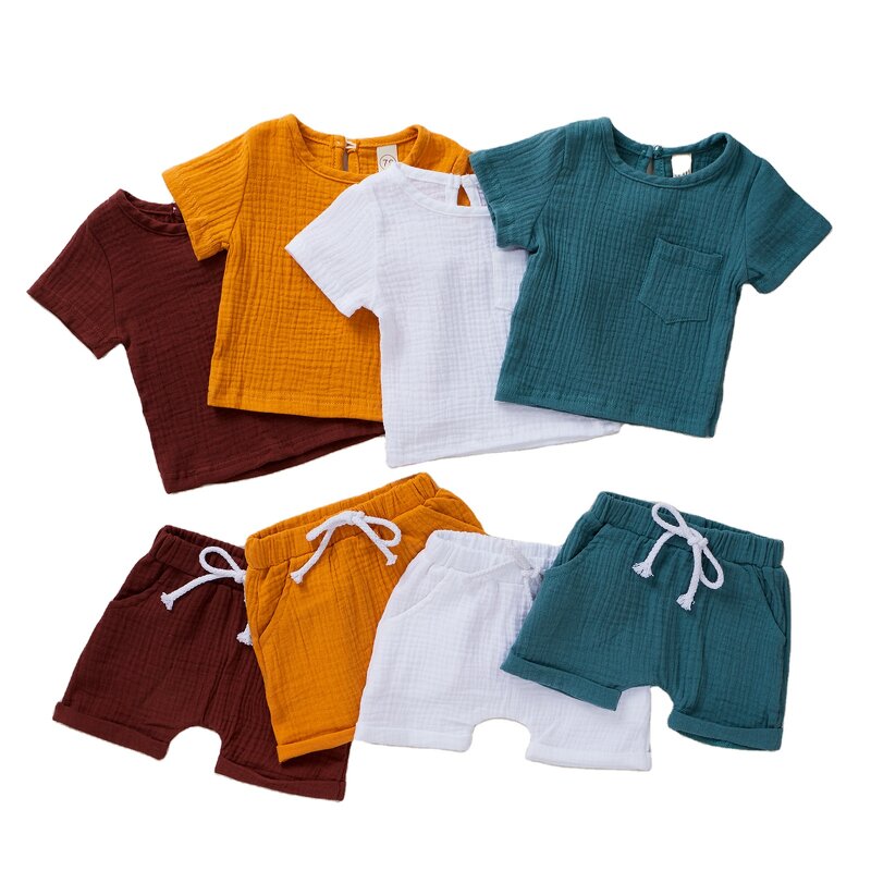Boys Clothing Set Manufacturer - OEM Plaid Color Block Set