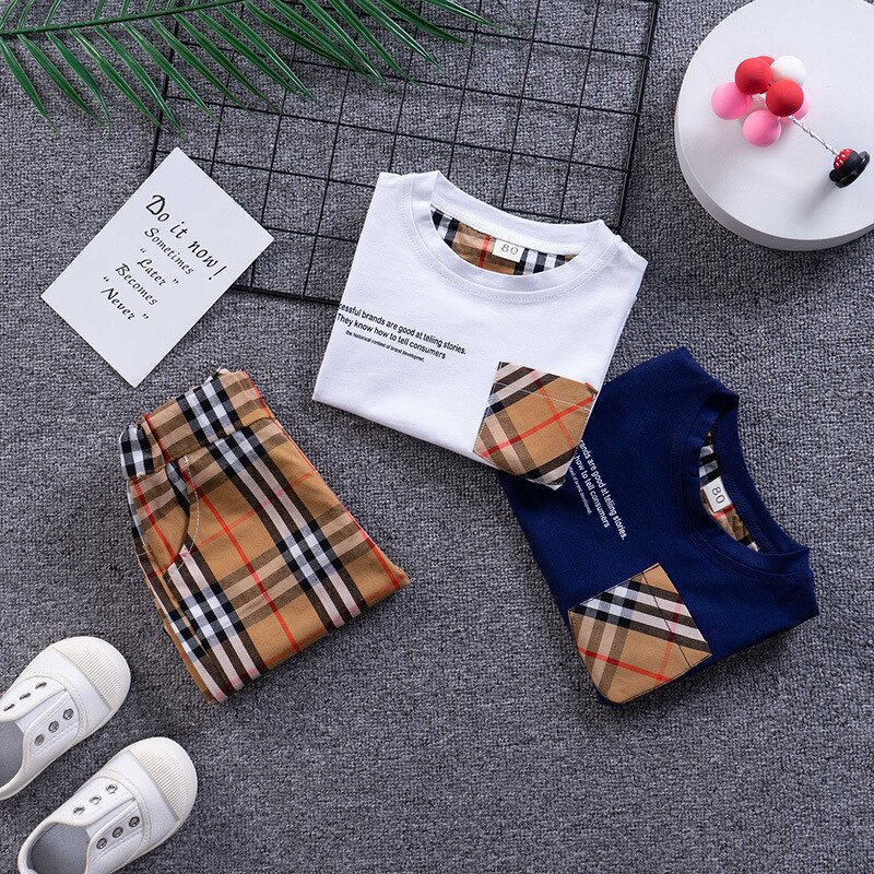 Baby Boy Outfit Manufacturer - OEM Casual Solid Color Set