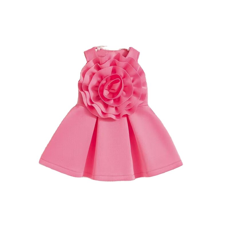 Baby Girl Dress Supplier - OEM Summer Sleeveless Flower Dress