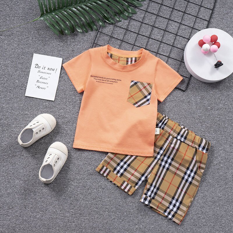 Baby Boy Outfit Manufacturer - OEM Casual Solid Color Set