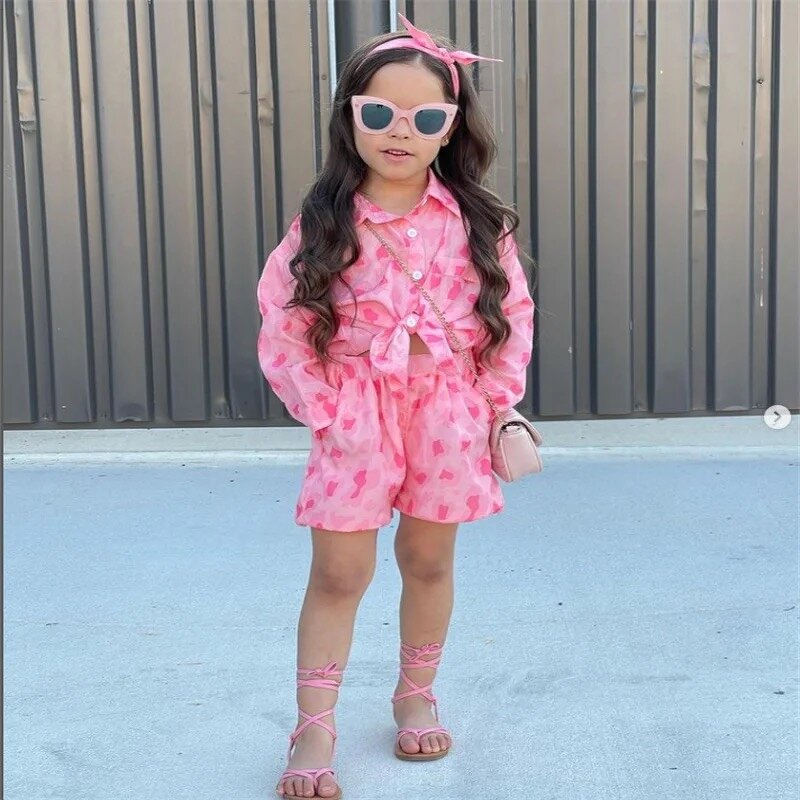 Girls Clothing Set Factory - OEM 2Pcs Crop Top Long Skirt