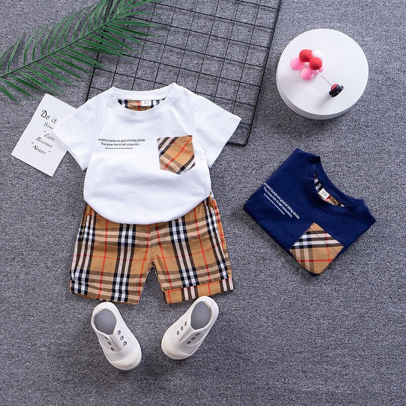 Baby Boy Outfit Manufacturer - OEM Casual Solid Color Set