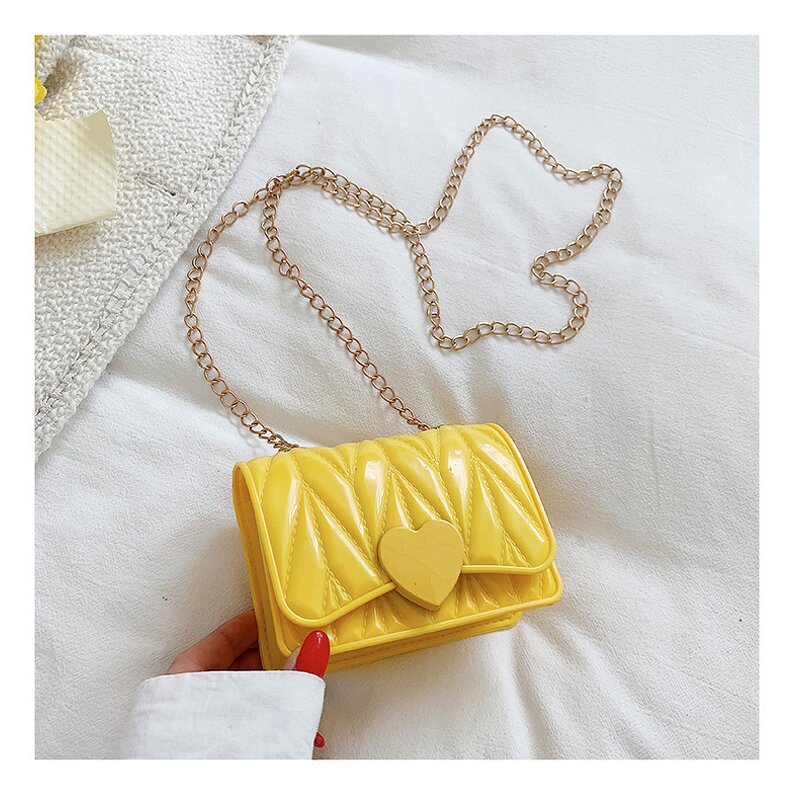 Shoulder Bag Manufacturer - OEM Plaid Heart Shape Messenger