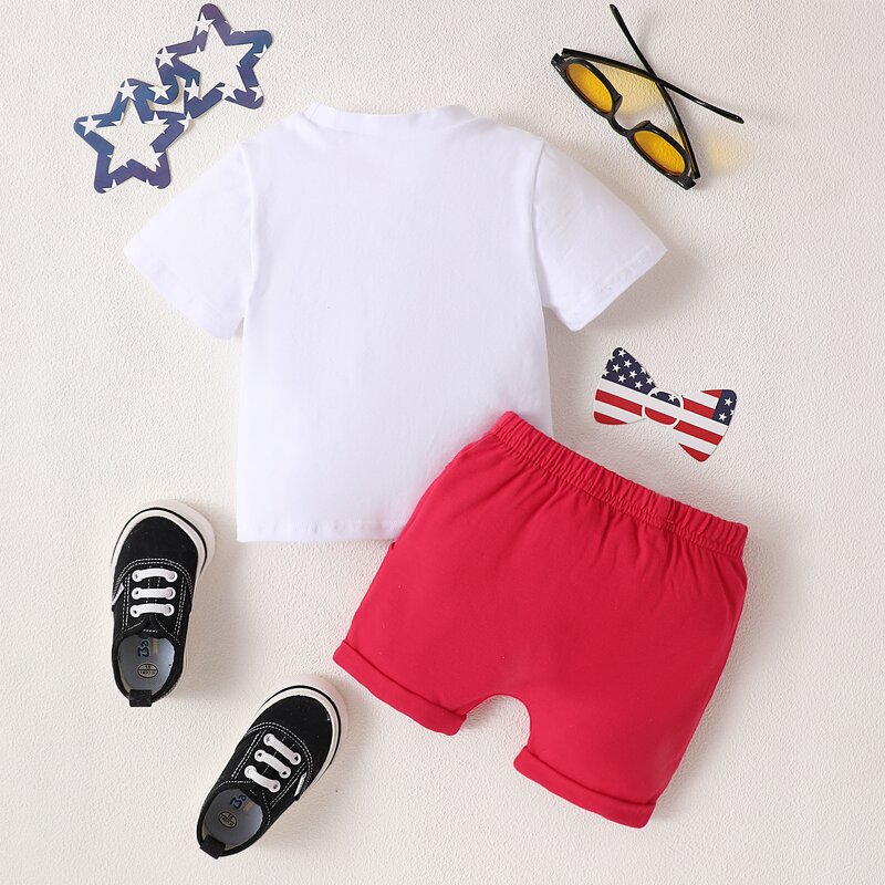Baby Boy Clothes Supplier - OEM Summer Letter Printing Set