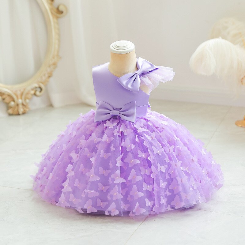Baby Girl Dress Factory - OEM Crocheted Butterfly Tutu Dress
