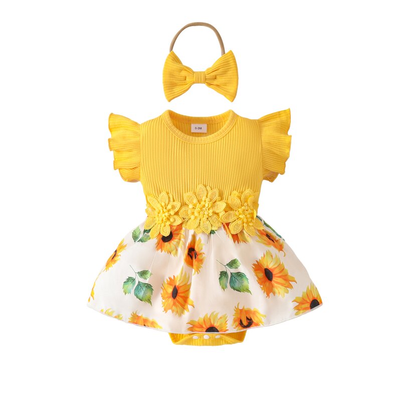 Baby Girl Dress Supplier - OEM Summer Sleeveless Floral Dress