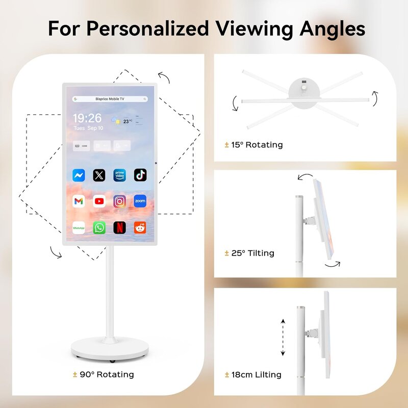 Portable Smart TV Factory - 27 Inch Android Wireless Custom