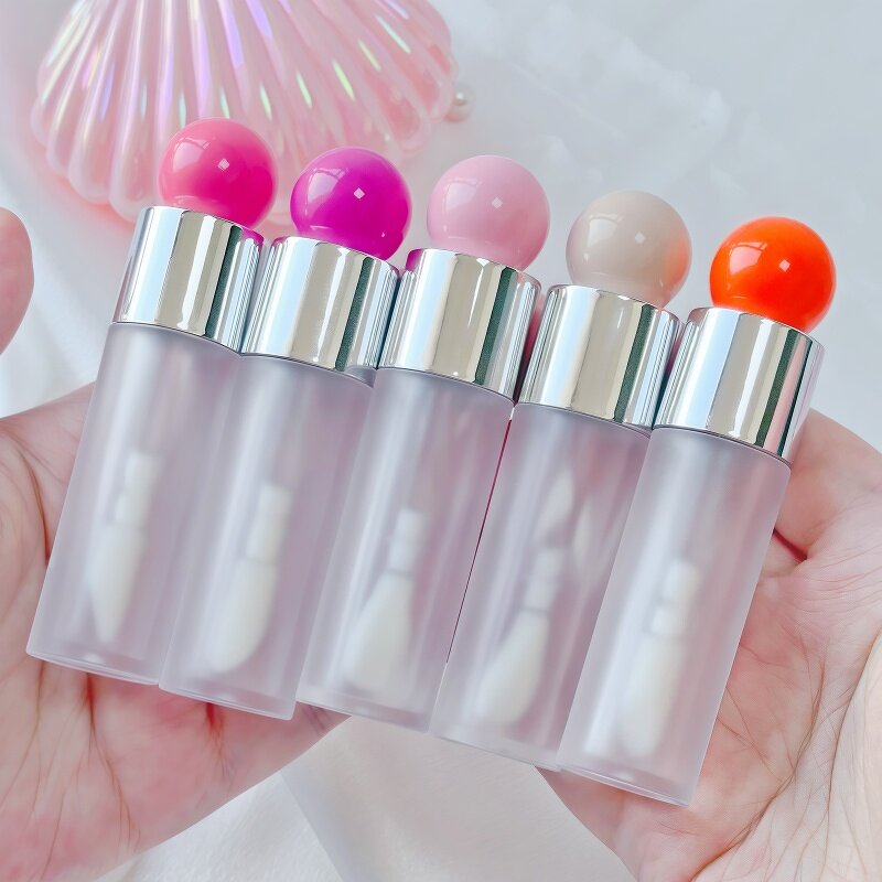 Lip Gloss Tube Factory - 6ml Frosted Cute Spherical with Brush