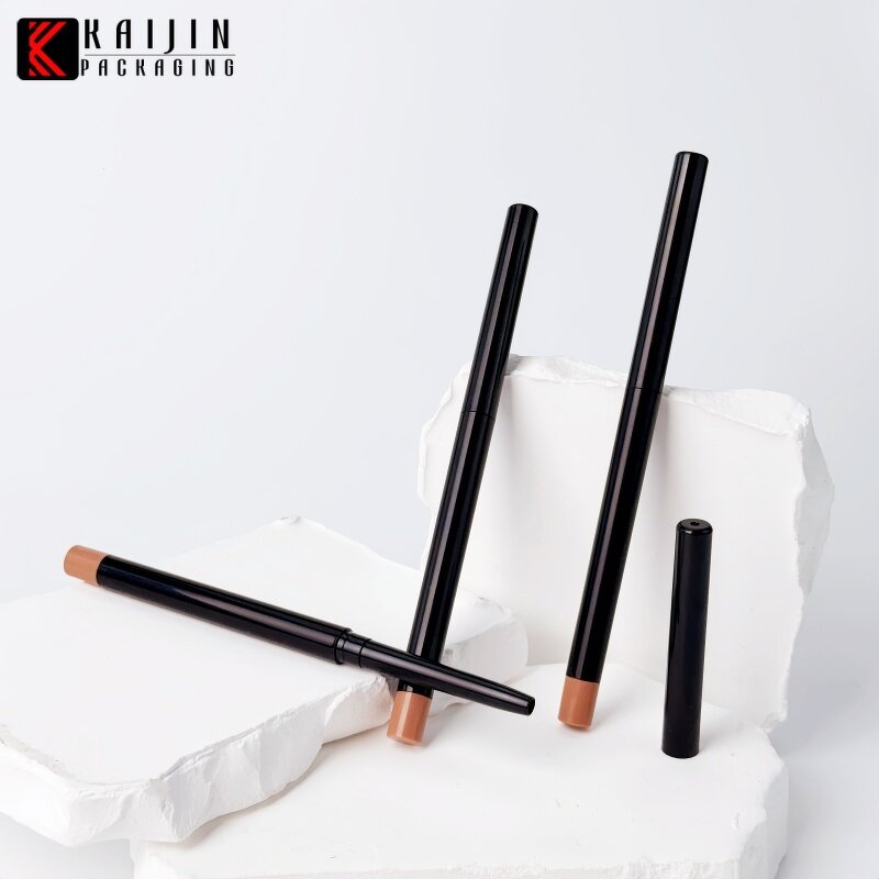 Cosmetic Pen Tube Factory - Black Slim Rotatable Sealed