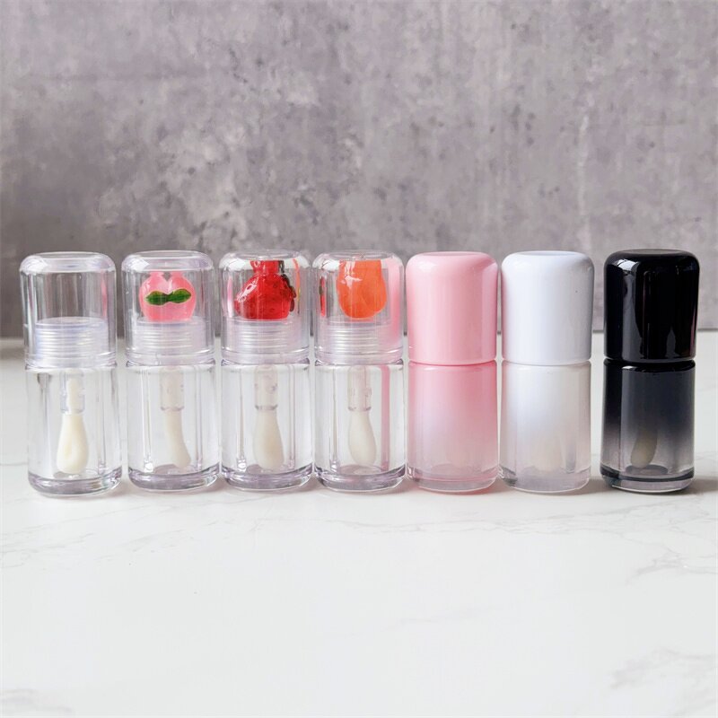 Lip Gloss Tube Manufacturer - 4ml Transparent Custom Logo Design