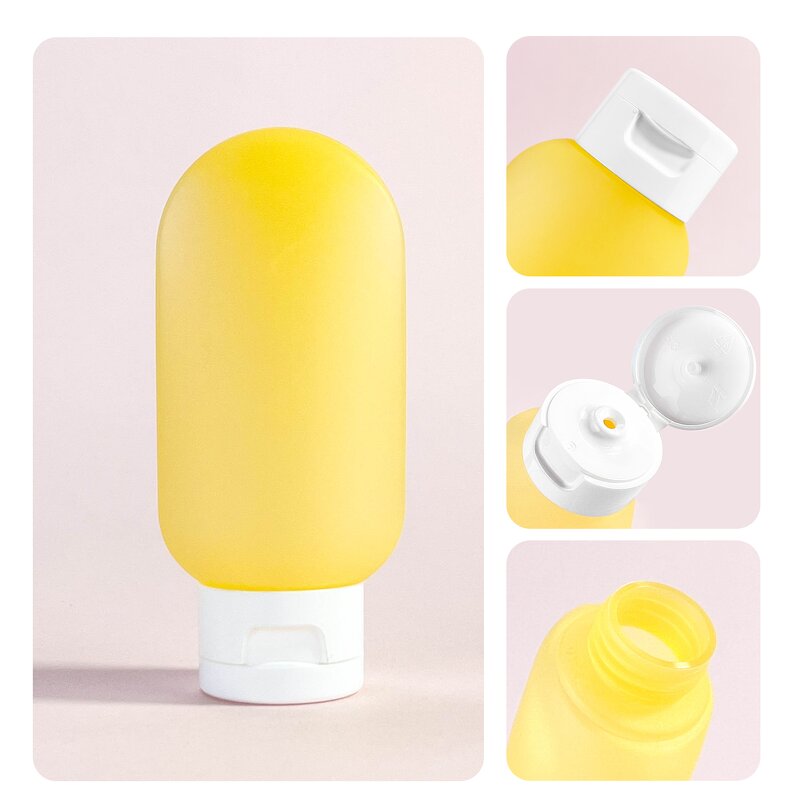 Sunscreen Tube Factory - 60ml Yellow Squeezing Plastic Custom