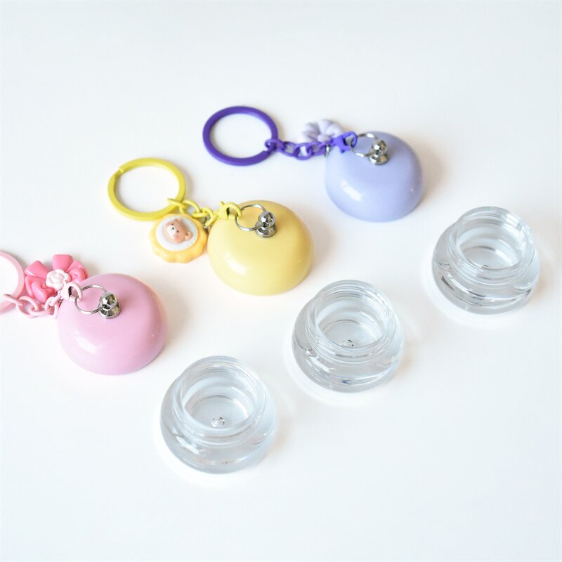 Lip Balm Jar Manufacturer - 5g Pink Cute with Key Chain