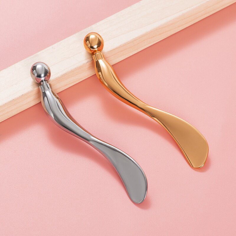 Makeup Spatula Factory - 8cm Zinc Alloy Rose Gold Mini Roller
