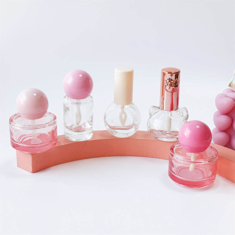 Lip Gloss Glass Bottle Factory - 8-15ml Pink Lovely Essential Oil