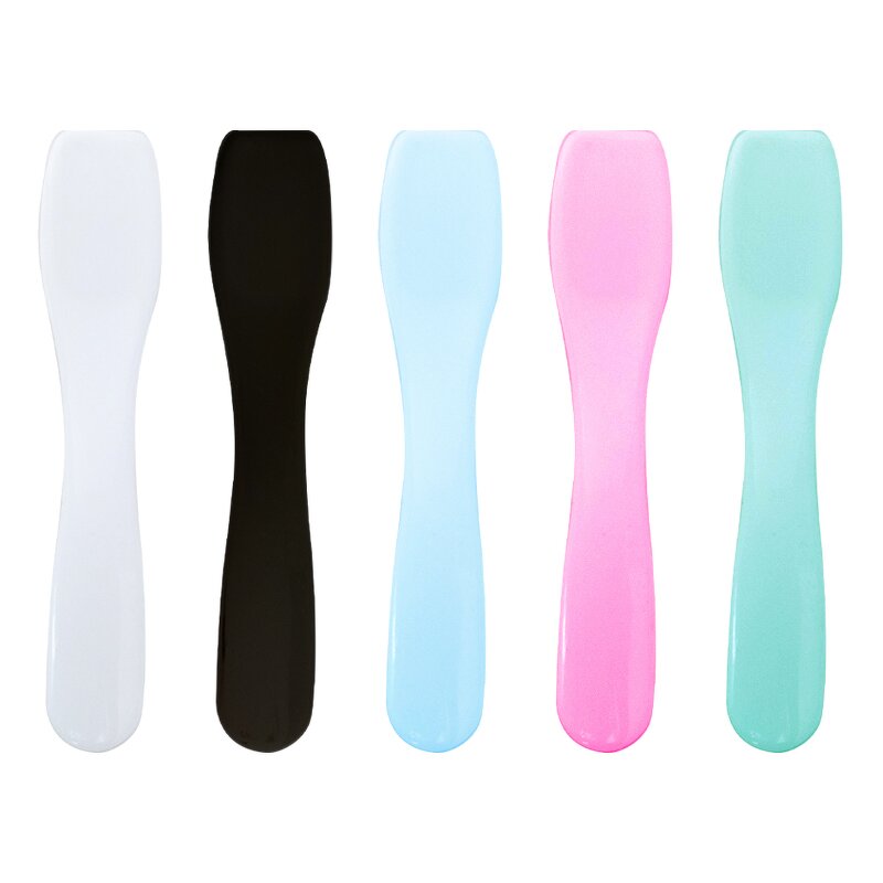 Cosmetic Spatula Factory - Black White PP Plastic Small Spoon