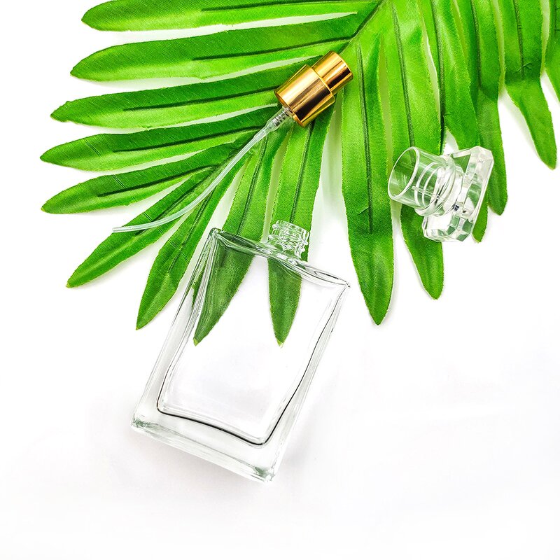 Perfume Spray Bottle Factory - 30-100ml Clear Vintage Square