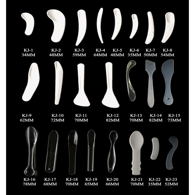 Plastic Spatula Factory - White RTS for Mixing Face Cream