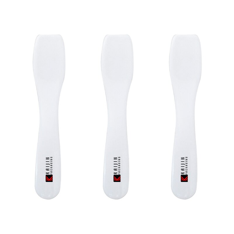 Cosmetic Spatula Factory - Black White PP Plastic Small Spoon