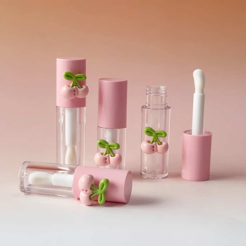 Lip Gloss Tube Factory - 4-6ml Plastic Screw Cap Screen Printed