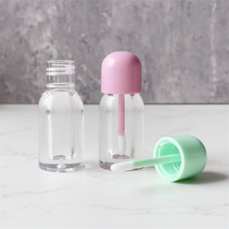 Lip Gloss Tube Manufacturer - 4ml Transparent Custom Logo Design