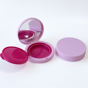 Air Cushion Box Factory - 25g Pink Round Empty with Mirror