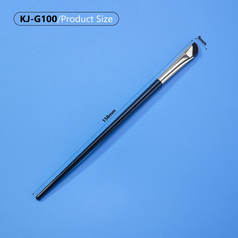 Eyebrow Brush Factory - Black Fine Oblique Angled Eyeliner