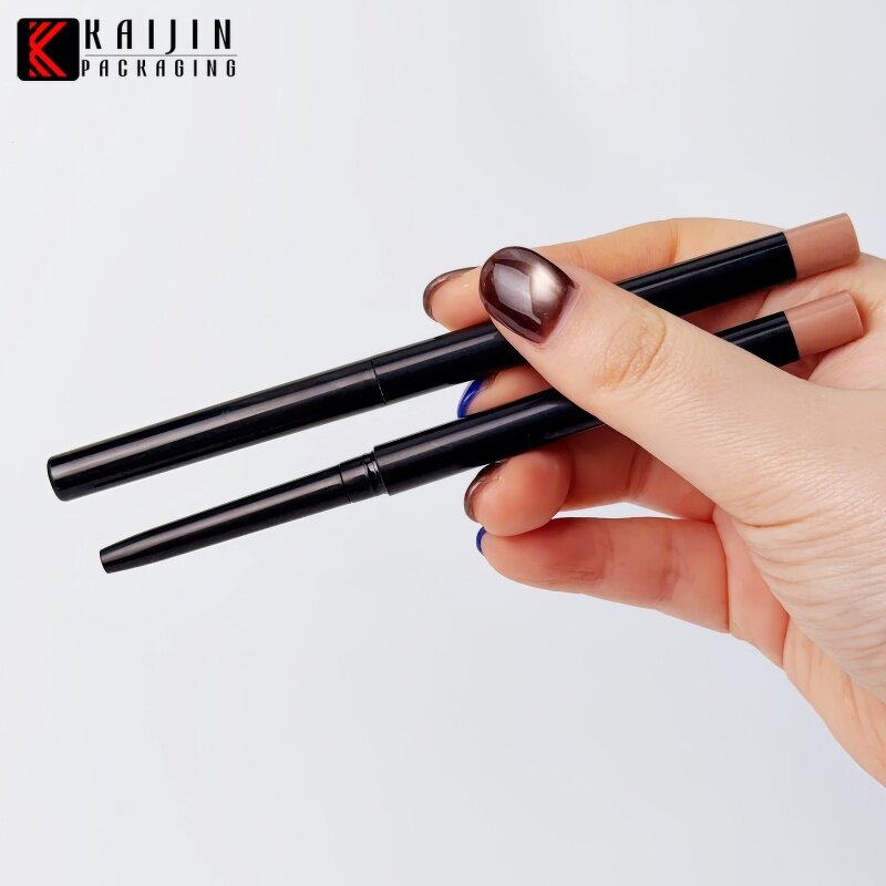 Cosmetic Pen Tube Factory - Black Slim Rotatable Sealed