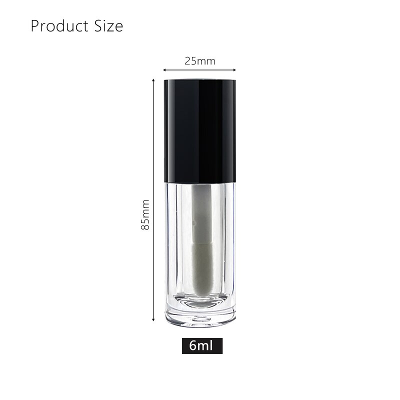 Lip Gloss Tube Manufacturer - 6ml Frosted DIY with Brush Head