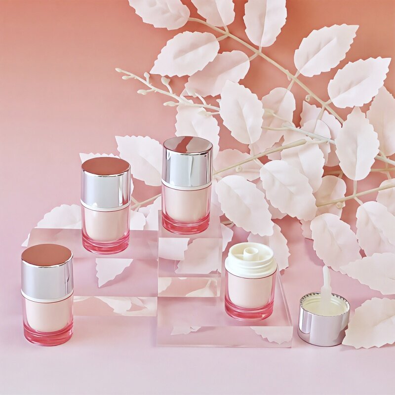 Lip Mask Jar Factory - 8g Two Colors Round with Brush