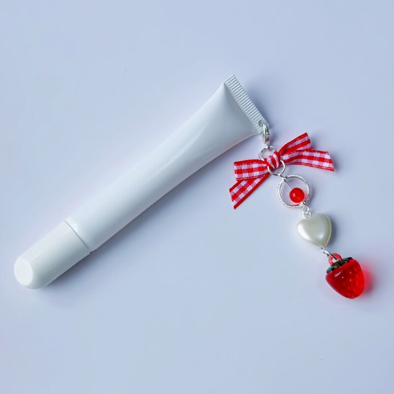 Lip Gloss Squeeze Tube Factory - 10ml Round Lid Plastic with Pendant