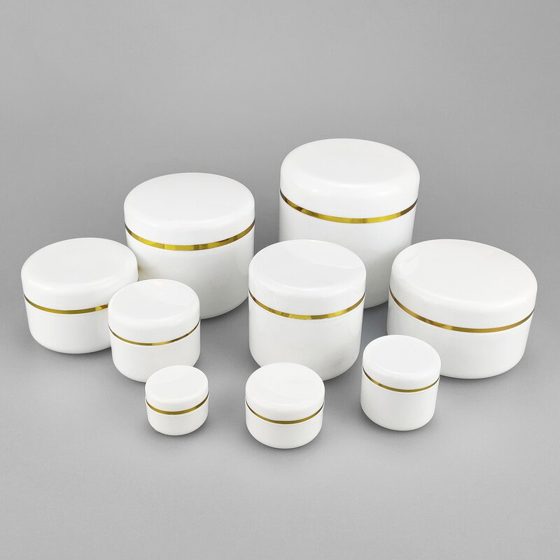 Body Cream Jar Factory - 10-500g White PP Plastic Custom