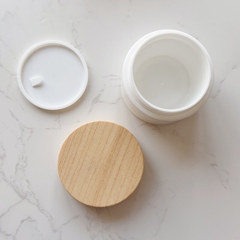 Cream Jar Factory - 10-200g Empty Jar with Wooden Cap