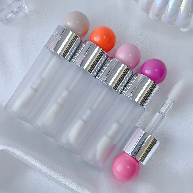 Lip Gloss Tube Factory - 6ml Frosted Cute Spherical with Brush