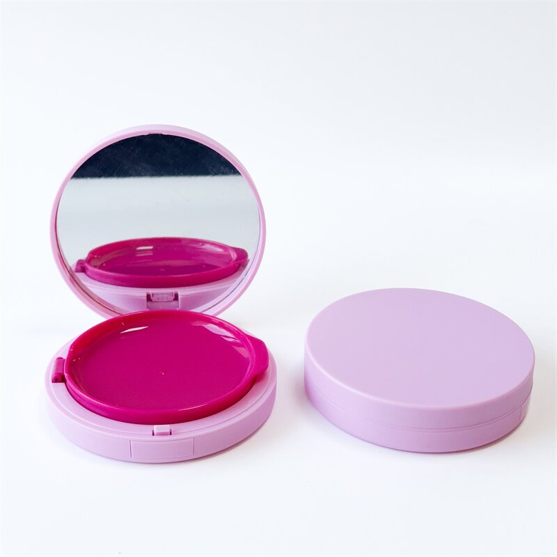 Air Cushion Box Factory - 25g Pink Round Empty with Mirror