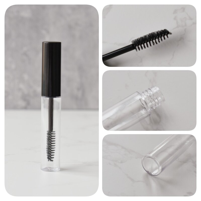 Mascara Tube Factory - 9.5ml Clear Empty Rounded Packaging