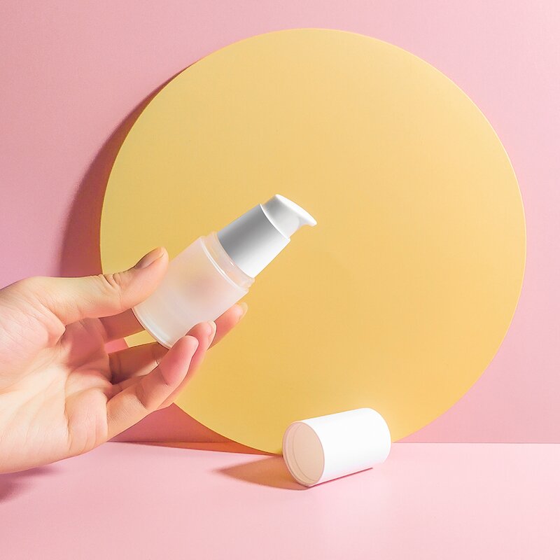 Airless Lotion Bottle Factory - 15-100ml Round Plastic with Lid