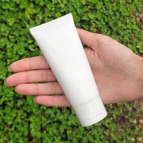Cosmetic Tube Factory - White Empty Squeeze for Cleanser Cream