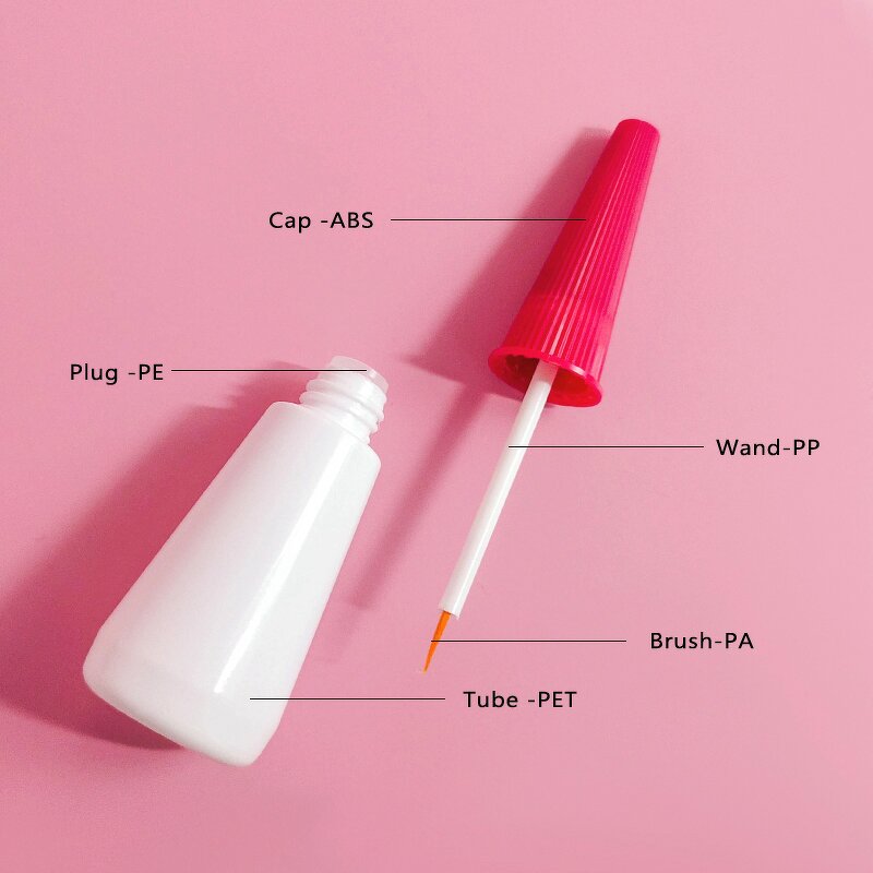 Eyeliner Container Factory - 16ml Plastic with Yellow Tips