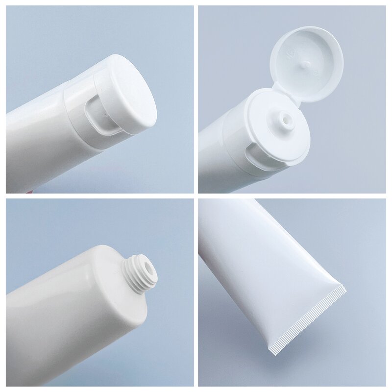 Cosmetic Tube Factory - White Empty Squeeze for Cleanser Cream