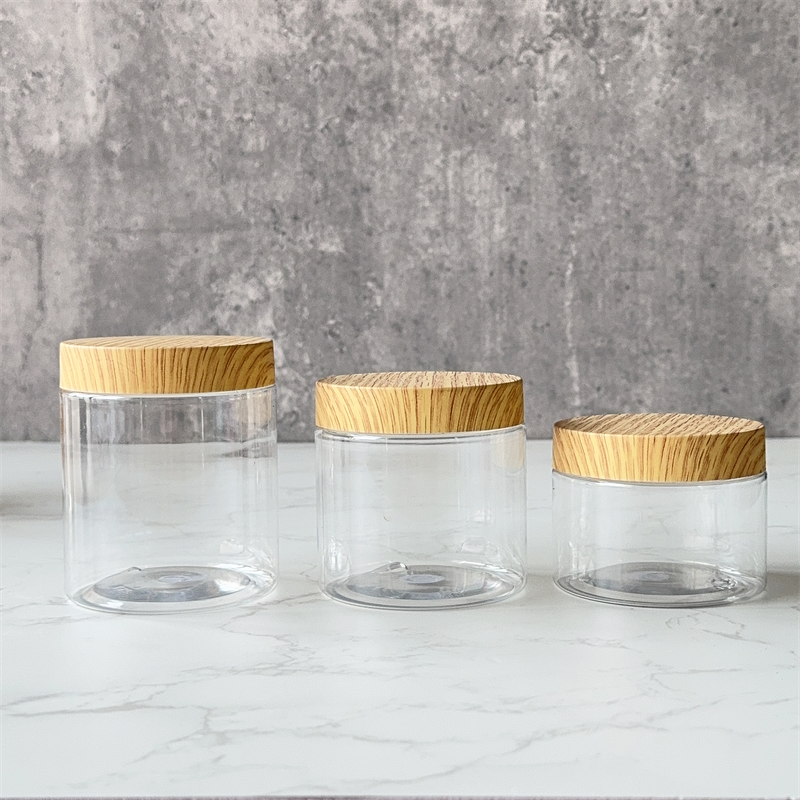 Cream Bottle Factory - PET Material Frosted Wood Grain Cap