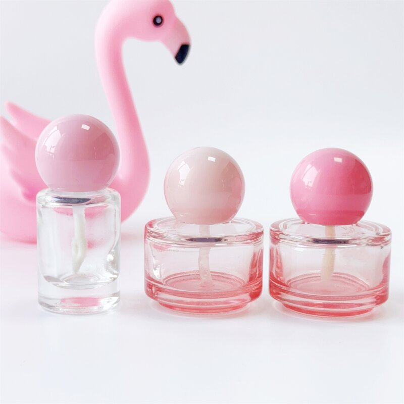 Lip Gloss Glass Bottle Factory - 8-15ml Pink Lovely Essential Oil