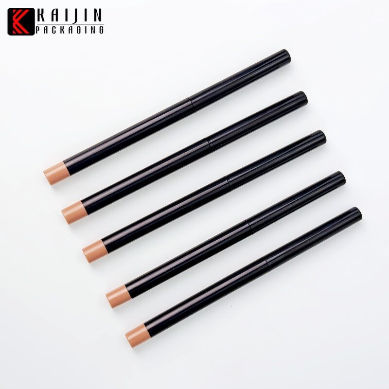 Cosmetic Pen Tube Factory - Black Slim Rotatable Sealed