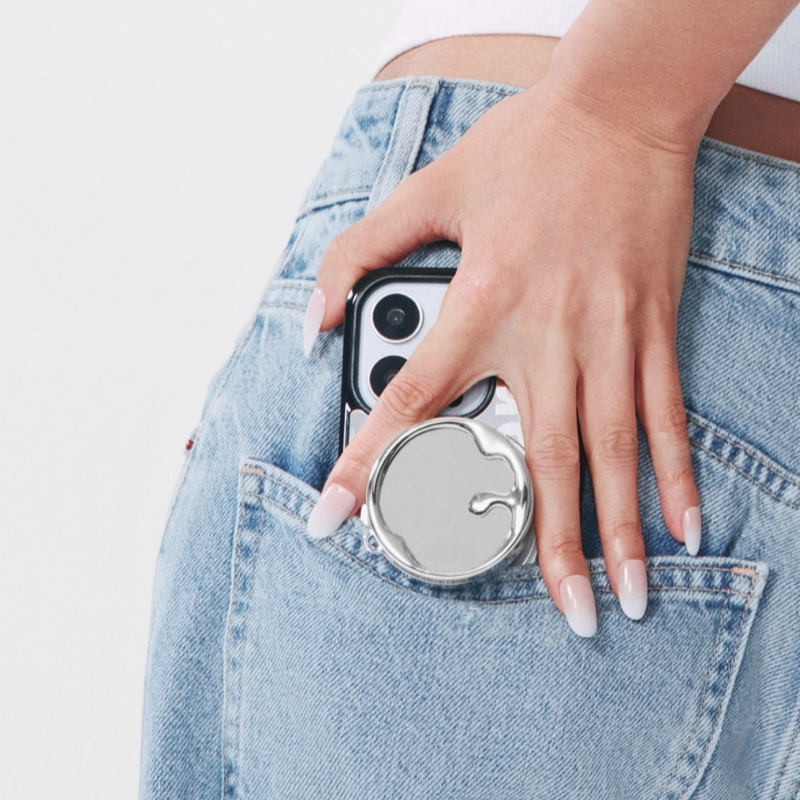 Lip Balm Container Factory - Round with Magnetic Phone Stand